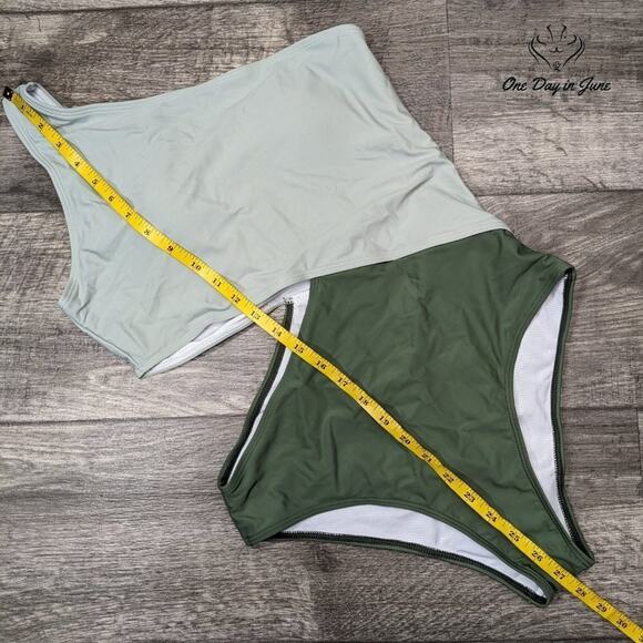 SweatyRocks One Shoulder Cut Out One Piece Swimsuit Size L - Picture 5 of 6